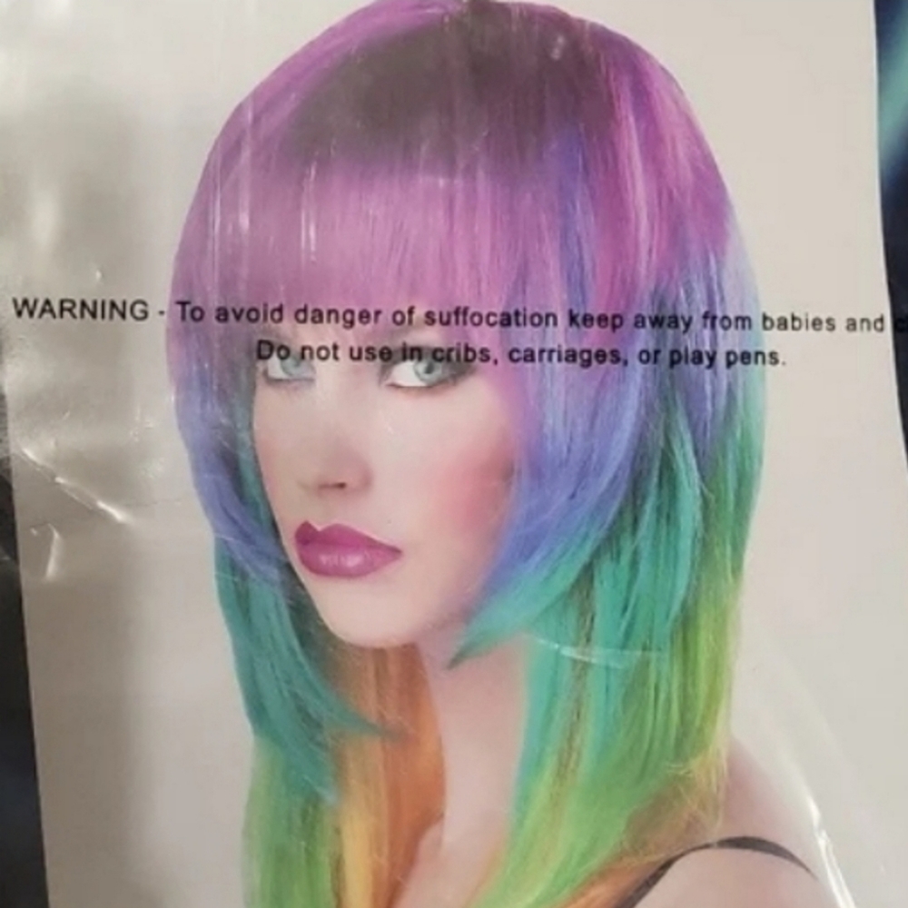 Multi colored wig